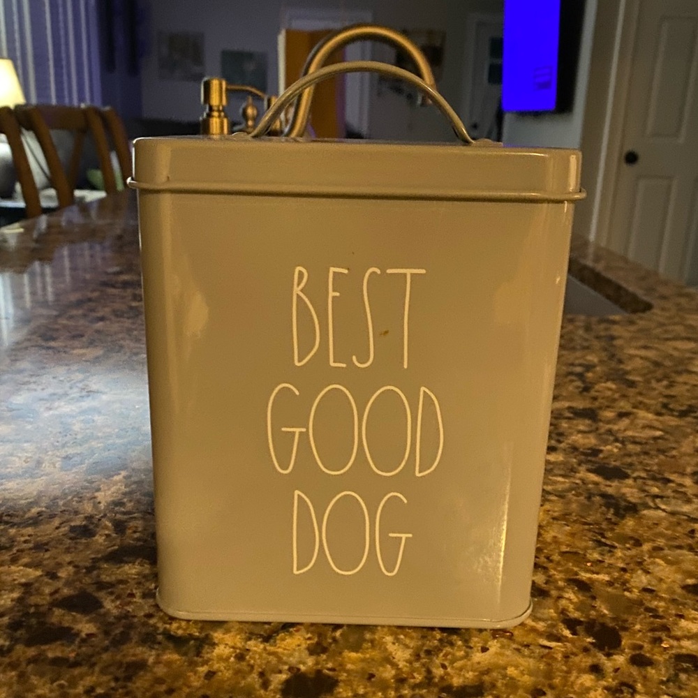 Gray Dog Treat Container